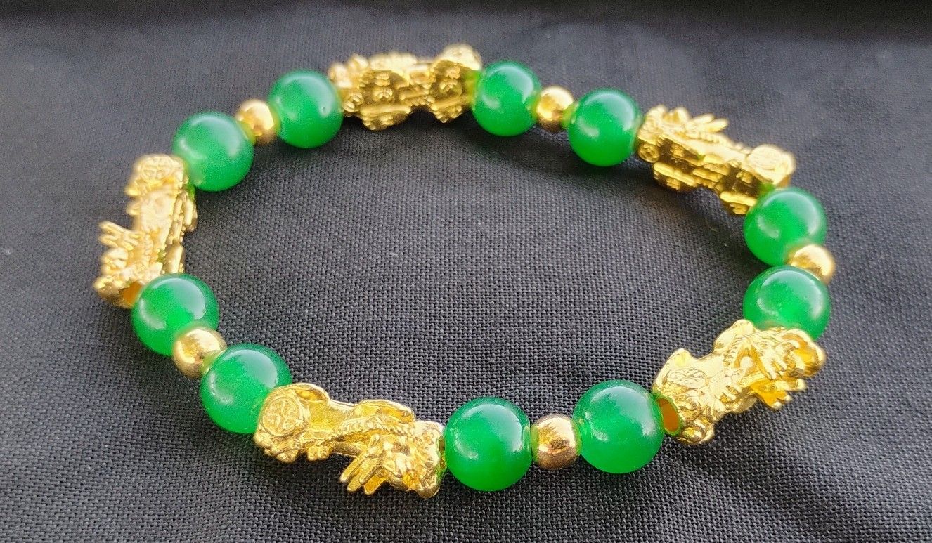 Feng Shui Green Obsidian Bracelet