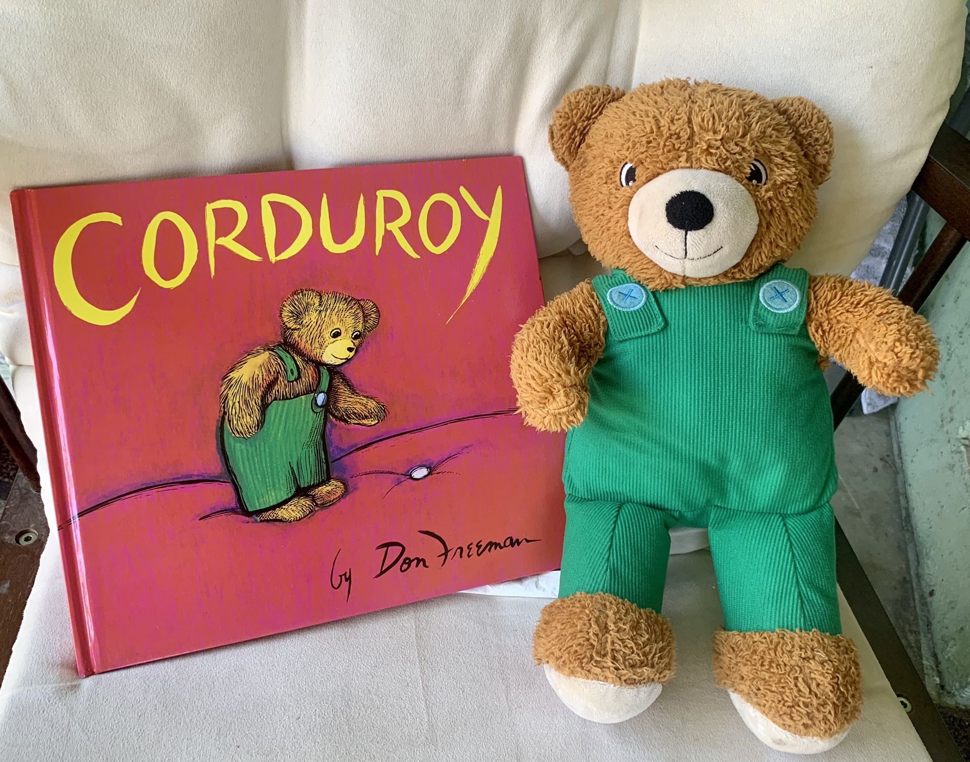Corduroy book & stuffed animal set