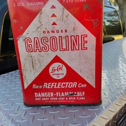 Antique Gas Can L.A. Auto Co. "Danger",2 Gallons