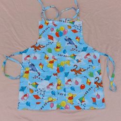 Kids Reversible Winnie the Pooh Apron- Handmade-Ages 2-4