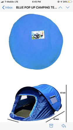 Pop up Camping or Beach Tents ready to use