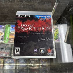 Deadly Premonition Ps3 $65 Gamehogs 11am-7pm
