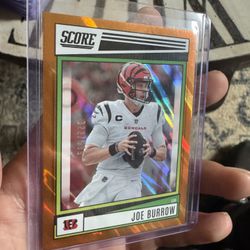 Joe Burrow Numbered Orange Wave 