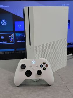 Xbox One S White 500GB Console with Xbox One Controller  - TESTED