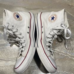 Converse All Star Chuck Taylor High Top White Sneakers Men’s 9 / Women’s 11 