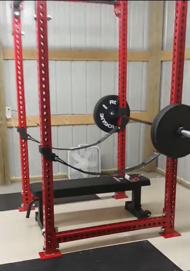 Rogue Fitness RM MONSTER Power Rack With Double Fat Skinny