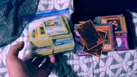 Pokemon cards + Yu Gi oh cards