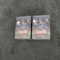 Baseball Two 2021 Stadium Club Blaster Boxes Look For RC's, Stars, Autographs Chrome Cards Collectible Bundle Of 2.  Cash Porch Pickup Redmond 