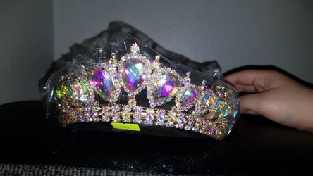 Gold Quinceanera crown