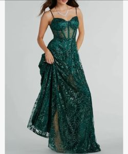 A-Line Glitter Sequin Dress