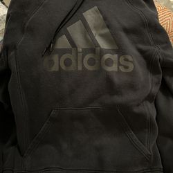 Adidas Black Hoodie Sweatshirt 
