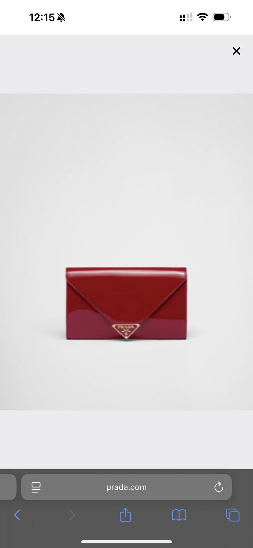 Prada Red Patent leather mini-bag