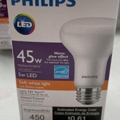 Philips - soft white - 45w - 7pk