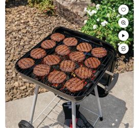 Grill Expert Grill Parrilla de Carbón de 17.5 Pulgadas con Ruedas y Amortiguadores Ajustables