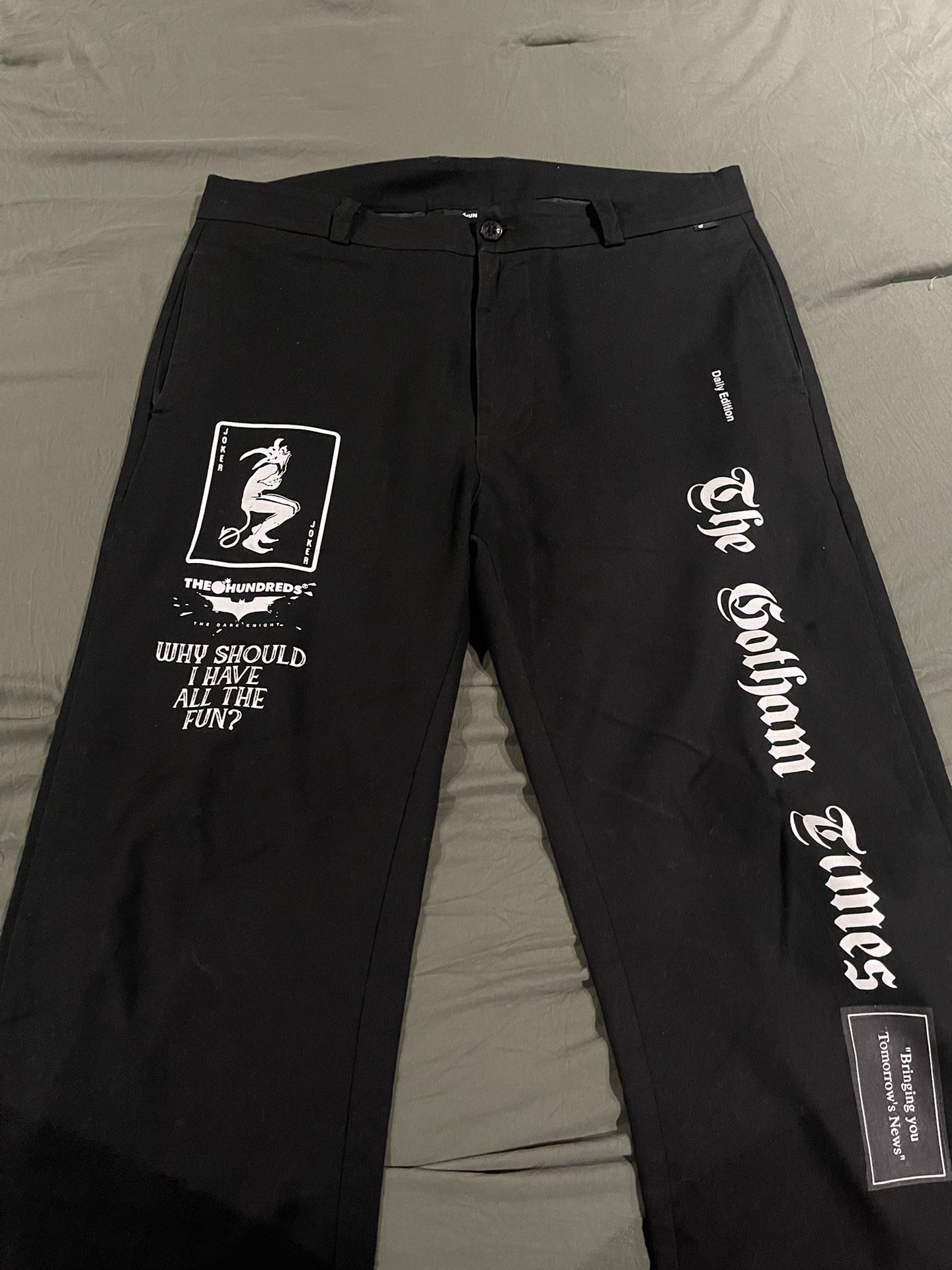 The Hundreds Black Pants Size 34