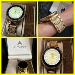 New in Box AltaFit Iced Out Women’s Smart Watch