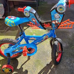 Spiderman Bike with training wheels