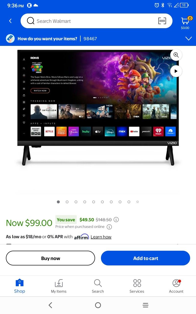 Vizio HD 24 In Smart TV Brand New With Box Make An Offer Pick Up Only