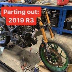 Parting Out: Yamaha 2019 R3 Motorcycle Wheel Rim Motor Engine Wire Harness