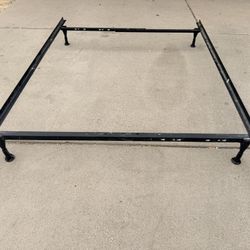 Black Metal Full Size Bed Frame - 71” x 53”
