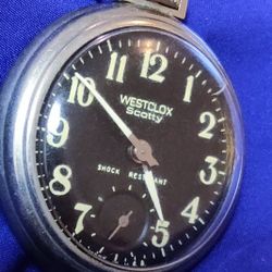 Westclox Scotty Vintage Manual Wind Pocket Watch Made in USA