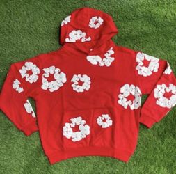 NEW Red Denim Tears Hoodie Large
