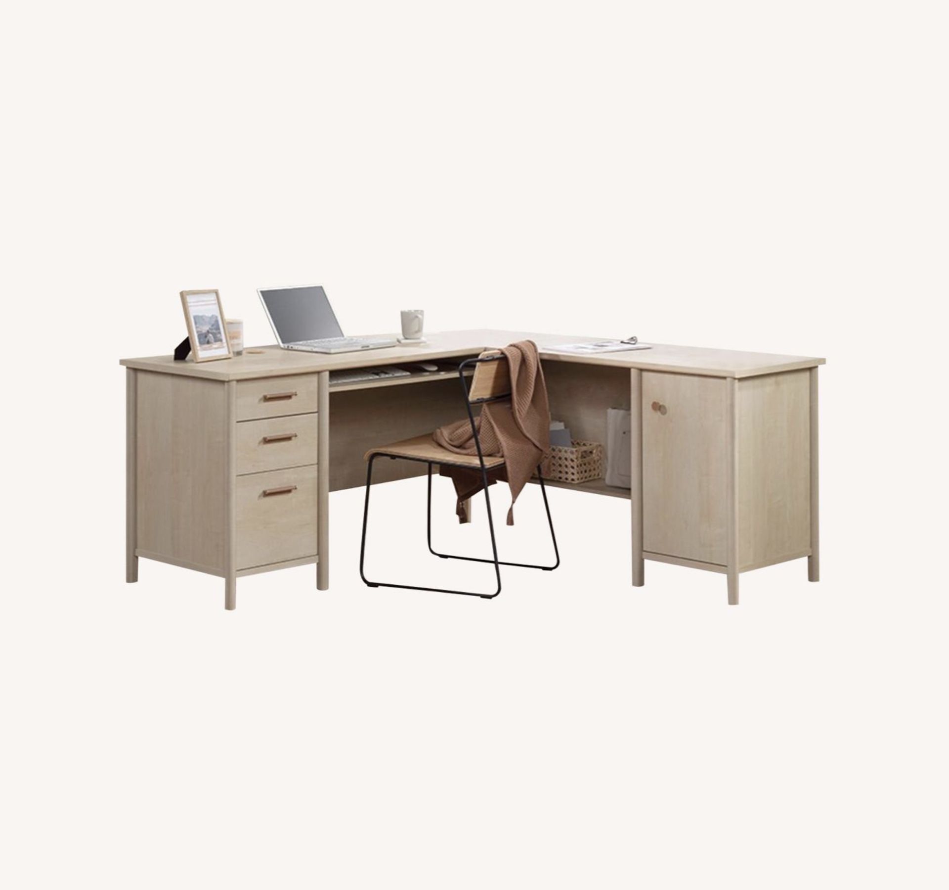 Steal Deal! Executive L-Shaped Desk โ Top Quality, Trendy Wood Finish โ NEW in Box