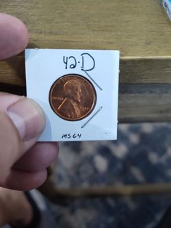 1942-D Lincoln Wheat Penny MS64