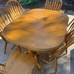 Vendo Comedor De Madera 6 Sillas X