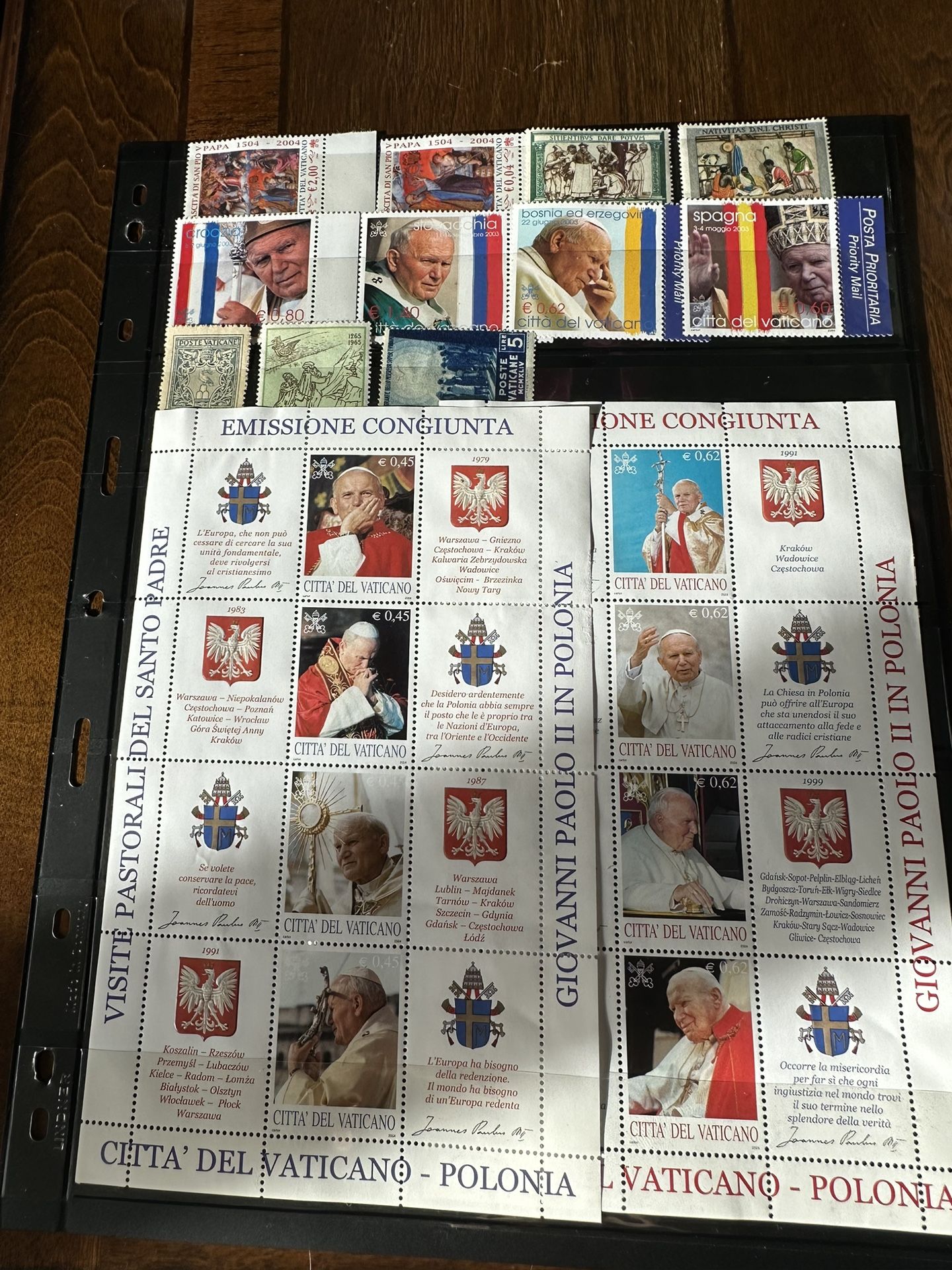 Mint Unhinged Vatican City Stamps