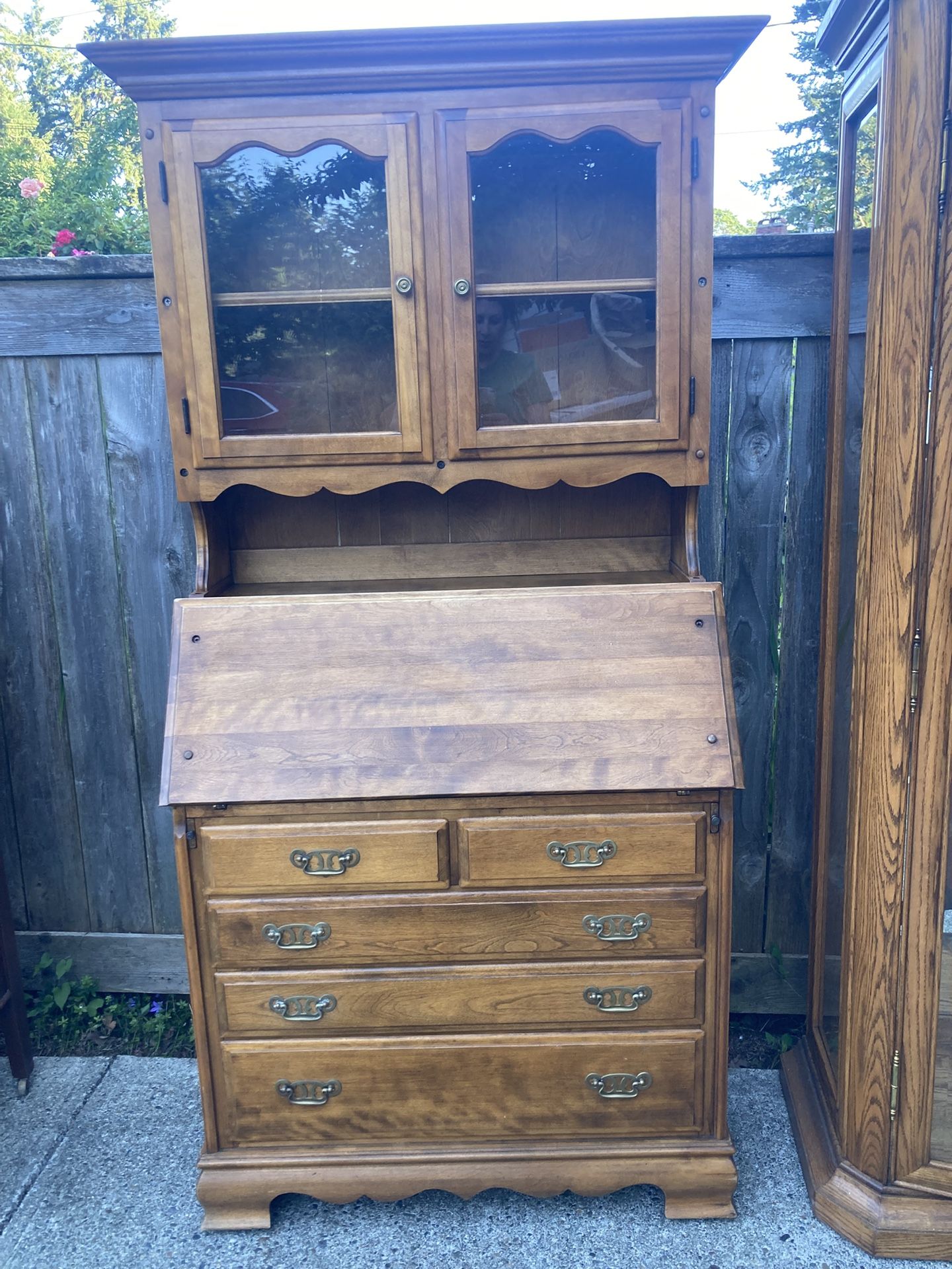 Colonial Maple Desk / Sideboard