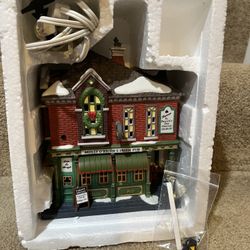 Department 56 Christmas in the City Molly O'Brien's Irish Pub 58952 Complete Vtg