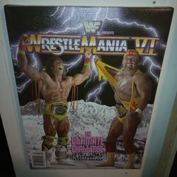 Warrior Hulk Hogan Wrestlemania 18x24 Large Canvas Just Mounted