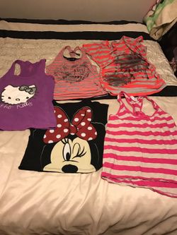 Girls shirts short sleeve and tank tops