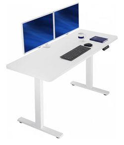 White ErGear Adjustable Height Standing Desk / Home Office Table (48"x23.6")