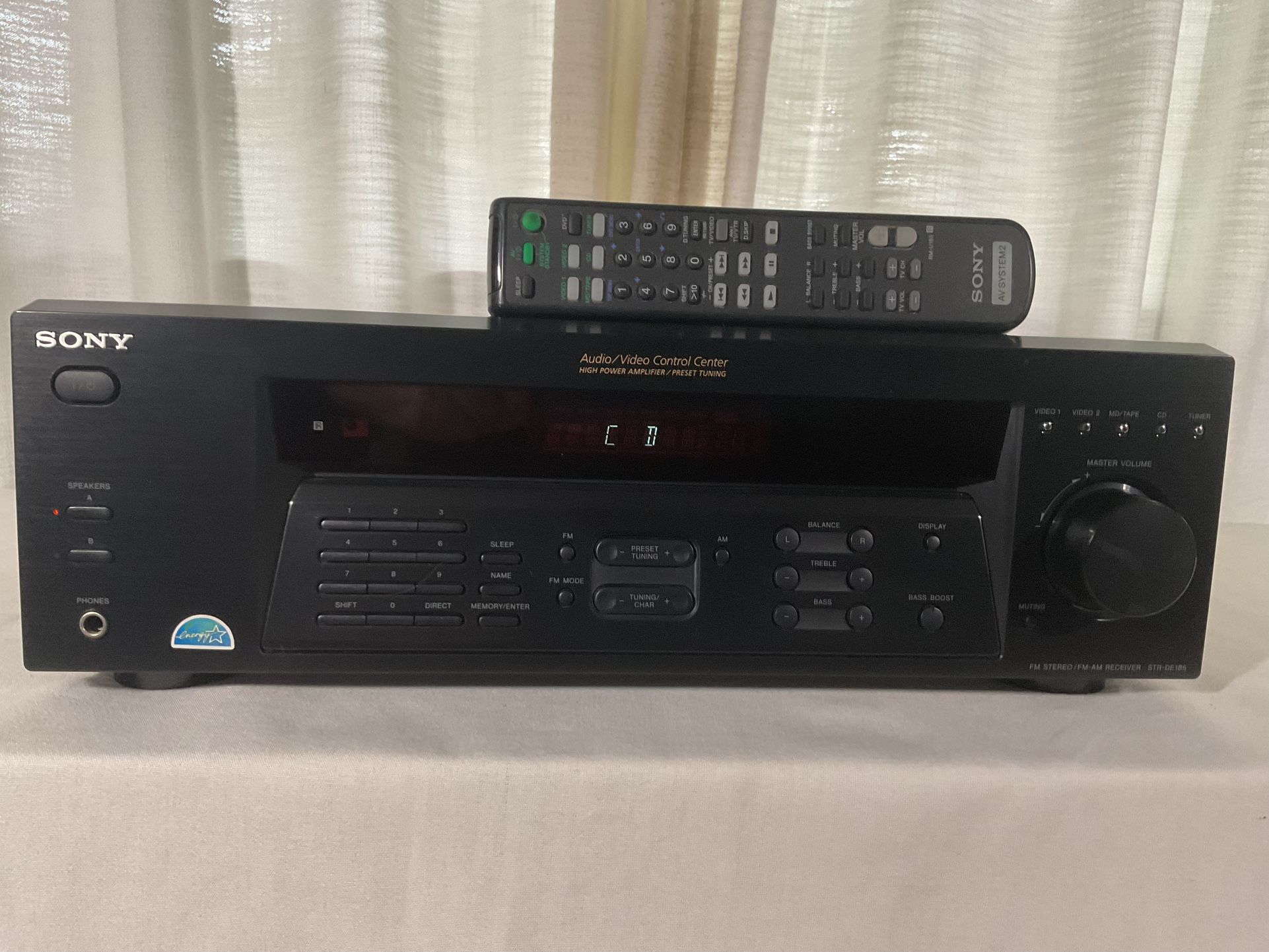 Sony STR DE185 Receiver 100 Watts With Remote