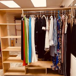 Double Sided, Two-Tiered Custom Clothing Rack