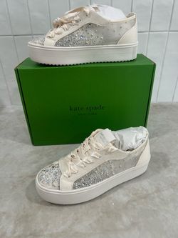 BNIB Kate Spade Sam Icon Embellished Platform Sneakers size 7. Retail $178.