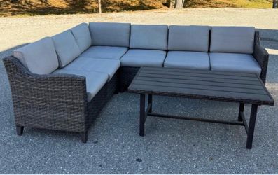Patio Furniture/ Backyard Seating - L Shape Seating - Center Tables - SAME DAY DELIVERY - BRAND NEW - other colors available