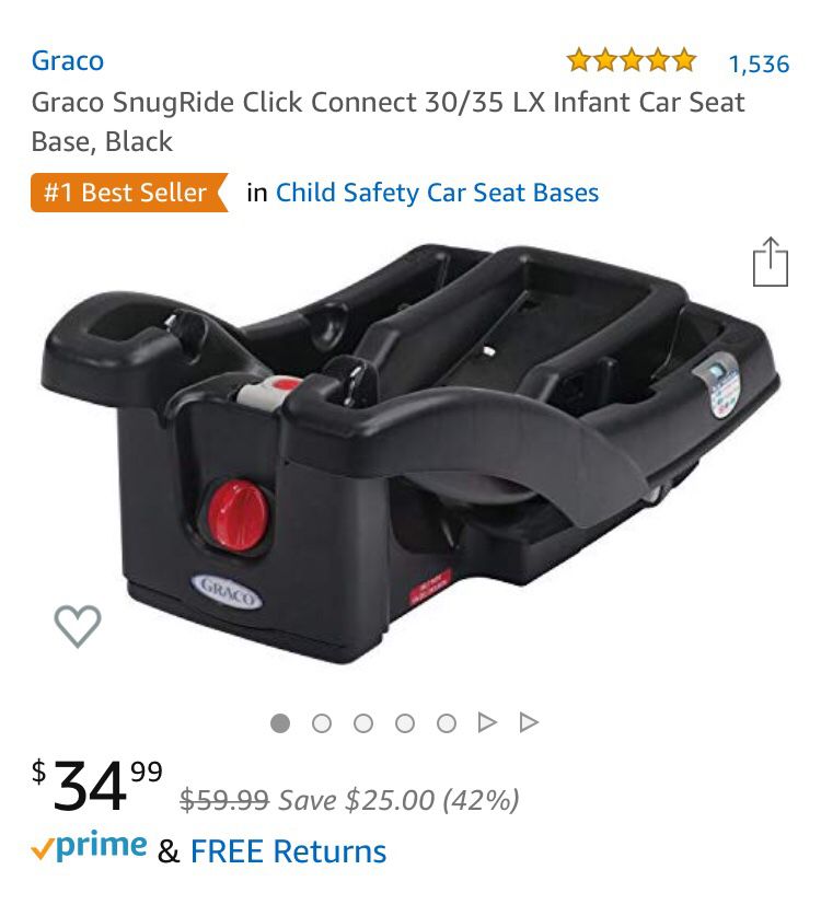 Infant car seat carseat graco snugride click connect