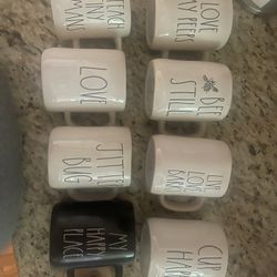 Rae Dunn coffee mugs