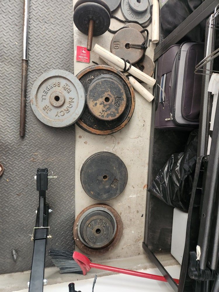 Weights. Over 200lbs
