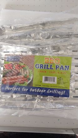 BBQ grill pan 3 packs of 3 pans - 9 pans