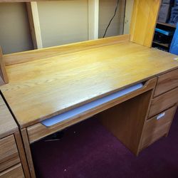 OFFICE/STUDENT/BENCH WORK DESK WITH 3 DRAWERS AND SHELVE (HOME76)