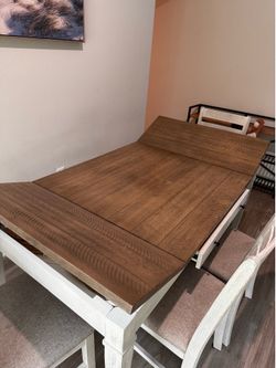Storage wooden table