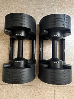 NuoBell 50 lb Adjustable Dumbbells Pair