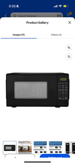 Countertop Microwave Oven, 700 Watts, Black