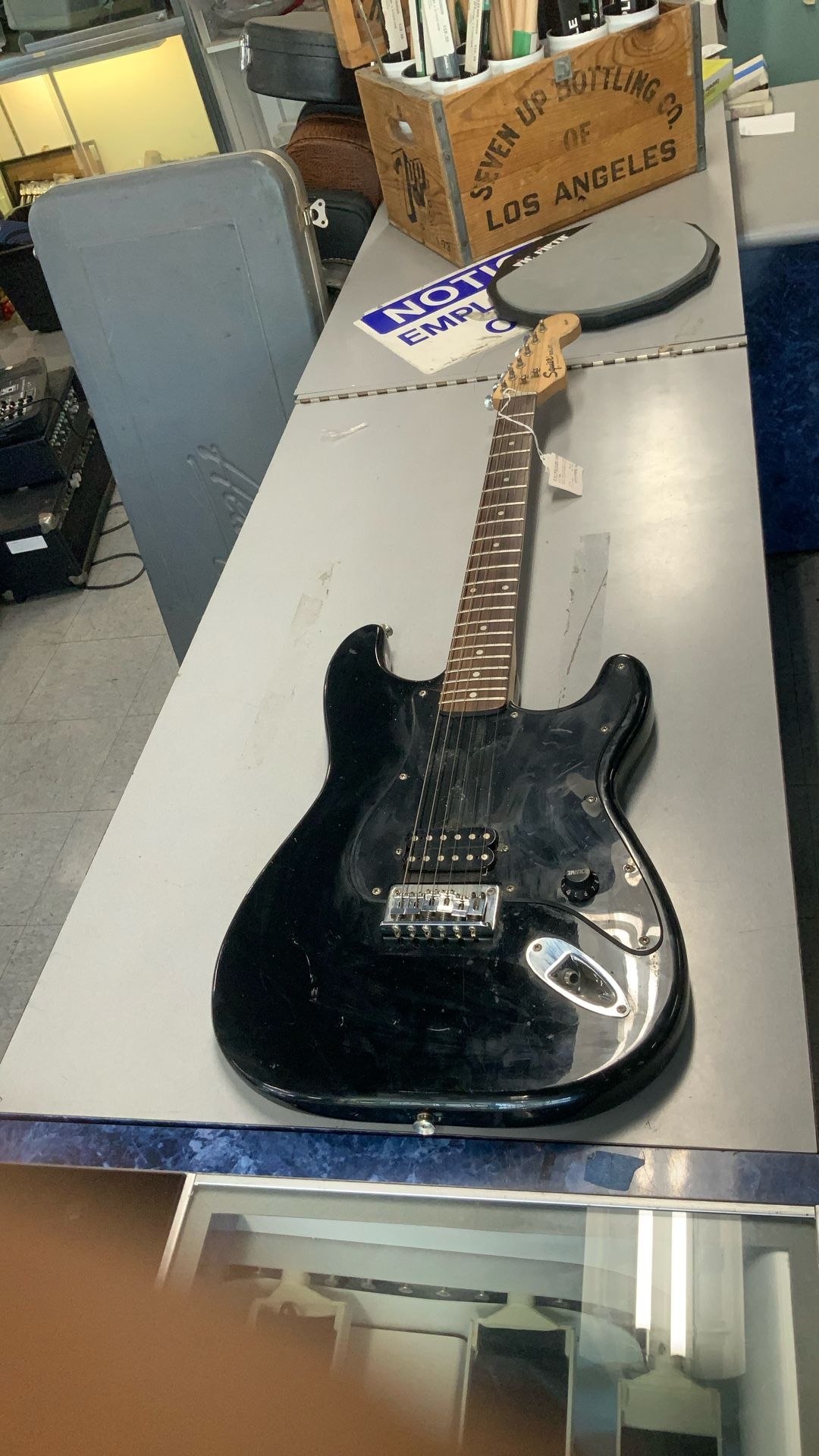Squier Sonic Stratocaster HT H Laurel Fingerboard Electric Guitar Black