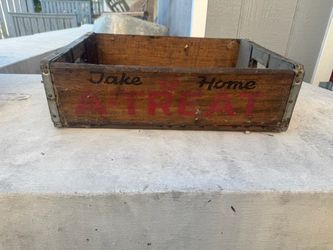 Vintage A-Treat Wooden Soda Crate