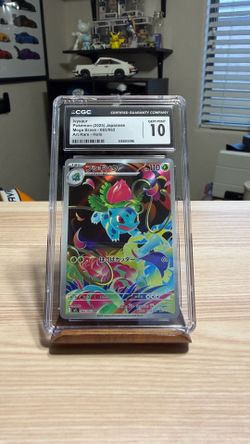 CGC 10 Ivysaur AR 065/063 Mega Brave Japanese Pokemon Card